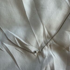 Kendra Scott Silver and White Necklace